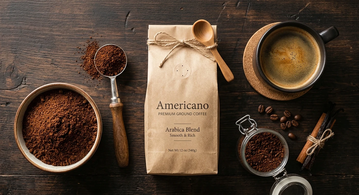 Americano Arabica blend ground coffee