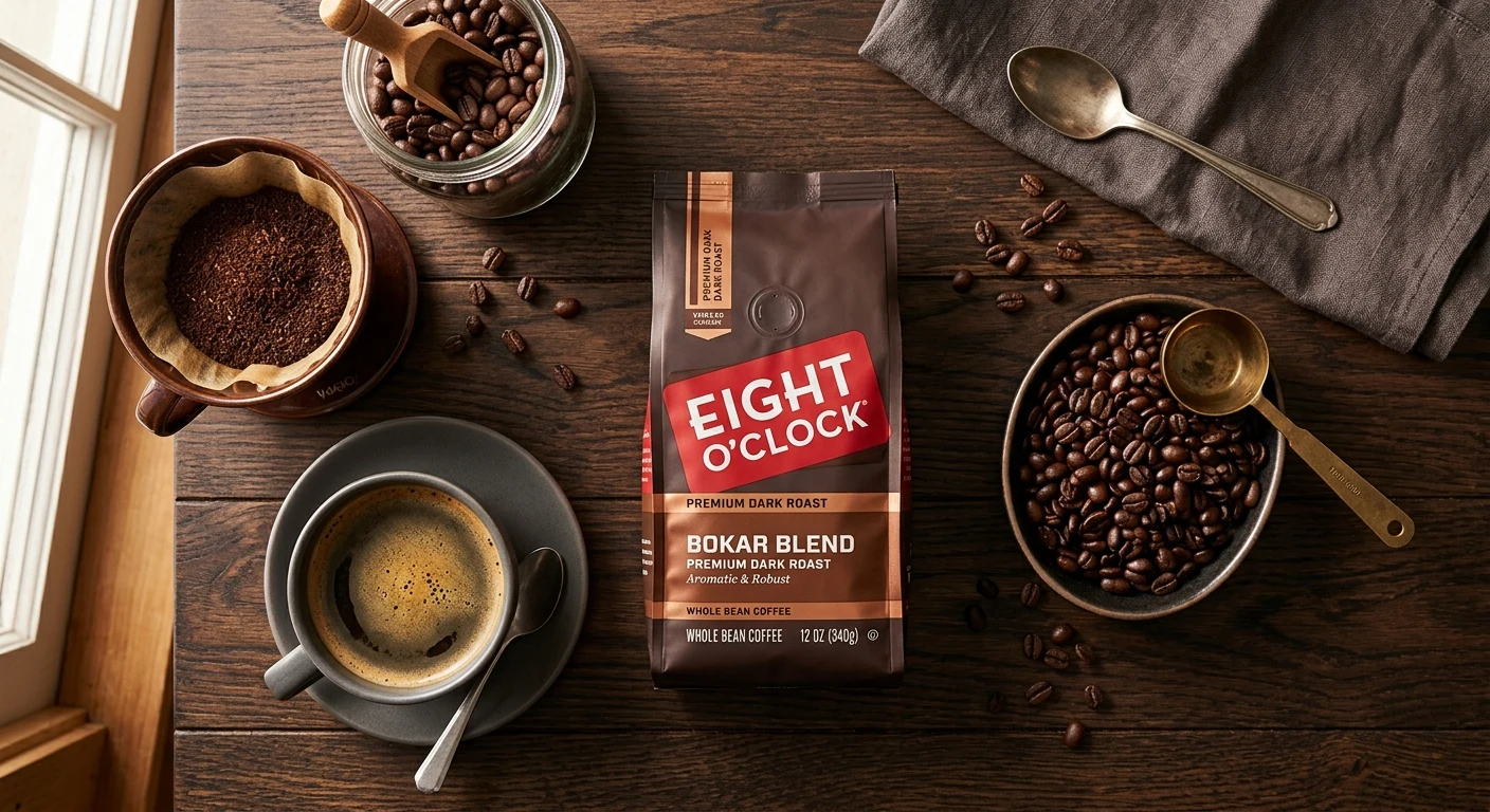 Eight O'Clock Bokar blend coffee