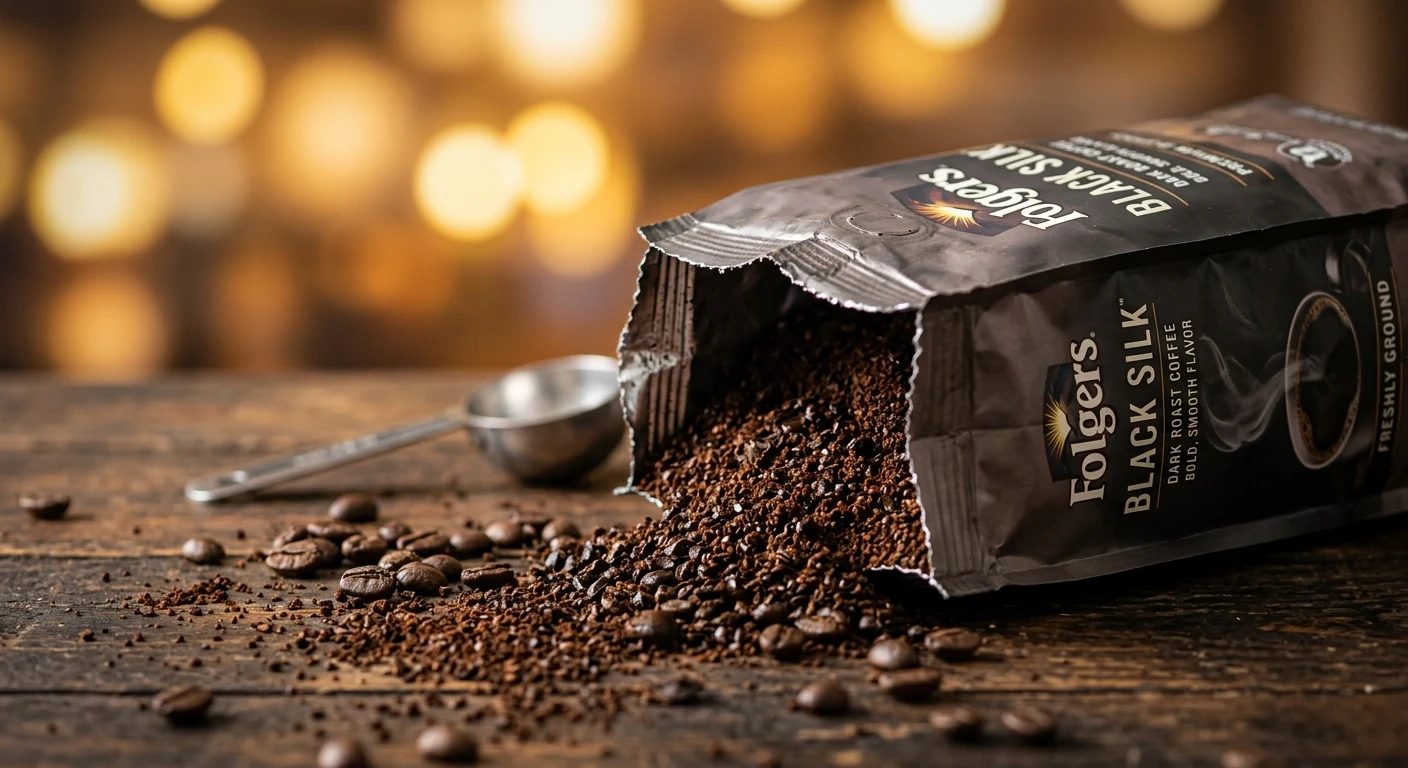 Folgers Black Silk dark roast coffee image 3