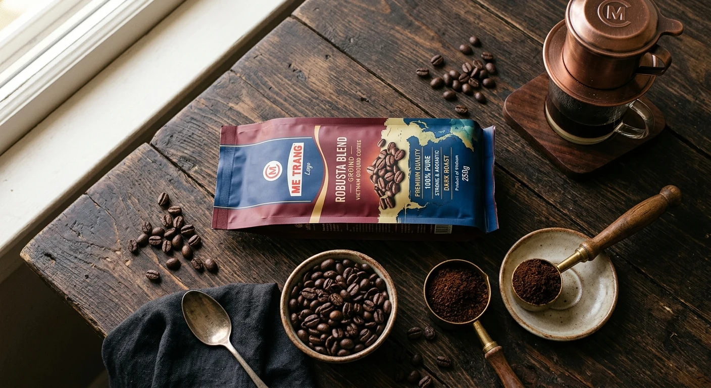 Me Trang robusta blend ground coffee