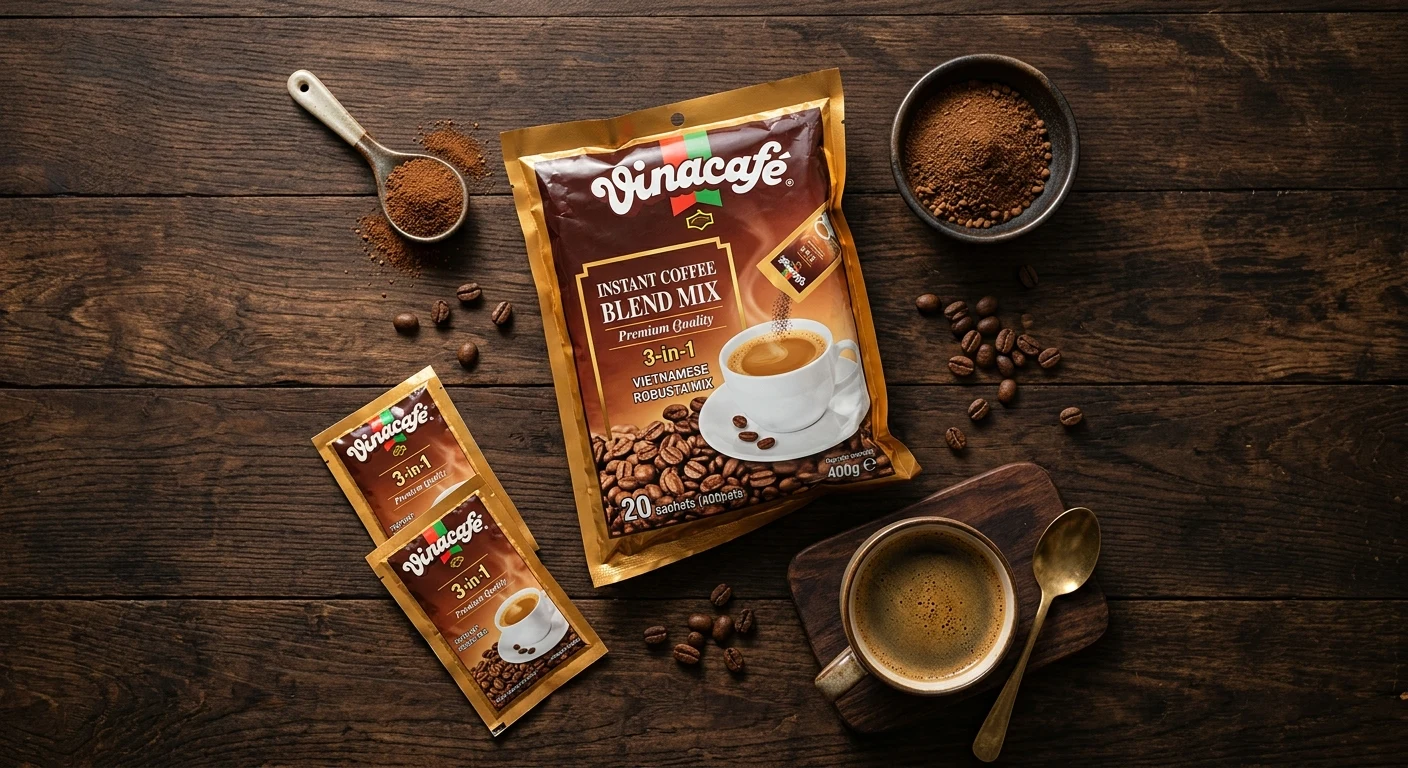 Vinacafe instant coffee blend mix