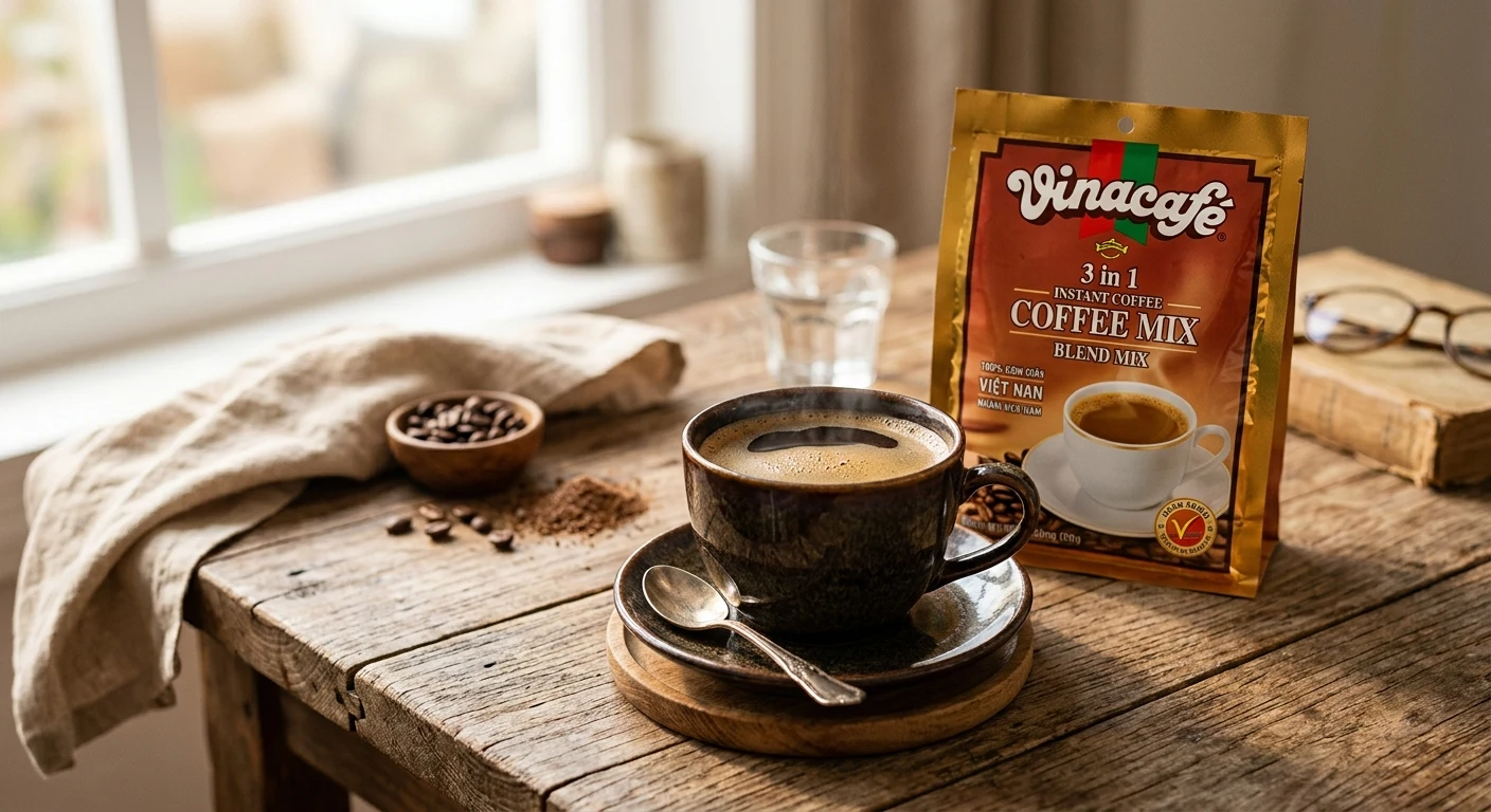 Vinacafe instant coffee blend mix image 2